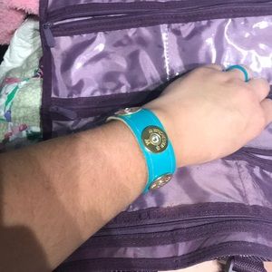 Snap leather bracelet